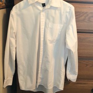 Plain white button down shirt